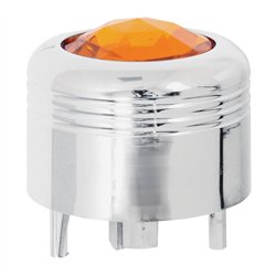 GG69040 - CR. PLASTIC A/C KNOB W/AMBER JEWEL FOR PETE