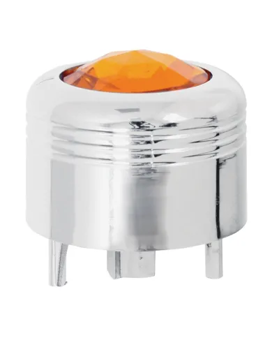 GG69040 - CR. PLASTIC A/C KNOB W/AMBER JEWEL FOR PETE