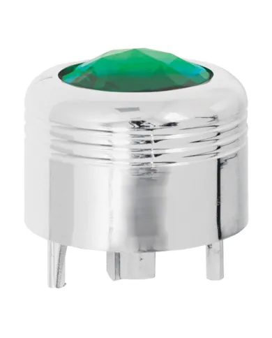 GG69043 - CR. PLASTIC A/C KNOB W/GREEN JEWEL FOR PETE