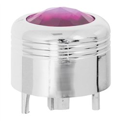 GG69044 - CR. PLASTIC A/C KNOB W/PURPLE JEWEL FOR PETE