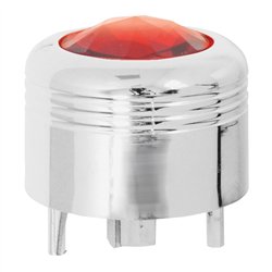 GG69045 - CR. PLASTIC A/C KNOB W/RED JEWEL FOR PETE