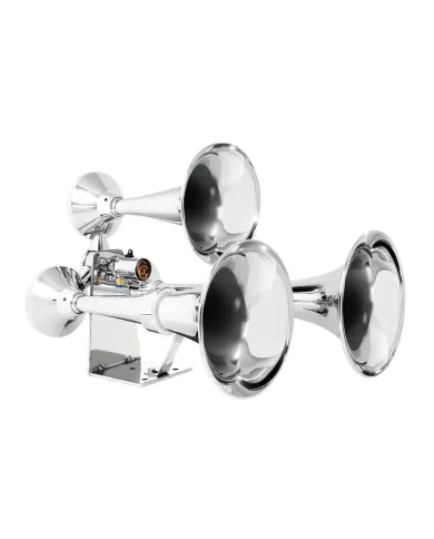GG69991 - CR. HEAVY DUTY TRAIN HORN W/ S.S. "L" BASE BRACKET 12V/24V