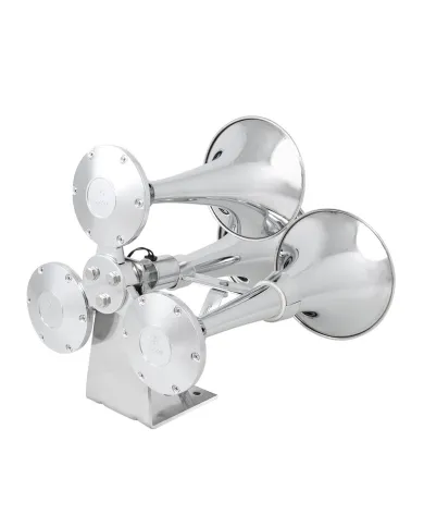 GG69991 - CR. HEAVY DUTY TRAIN HORN W/ S.S. "L" BASE BRACKET 12V/24V
