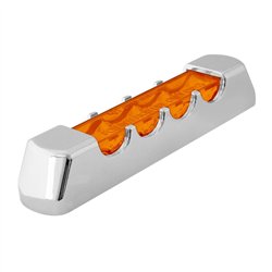 GG74810 - 4" AMBER/AMBER 4 LED LIGHT BAR W/CR. PLASTIC BEZEL COVER