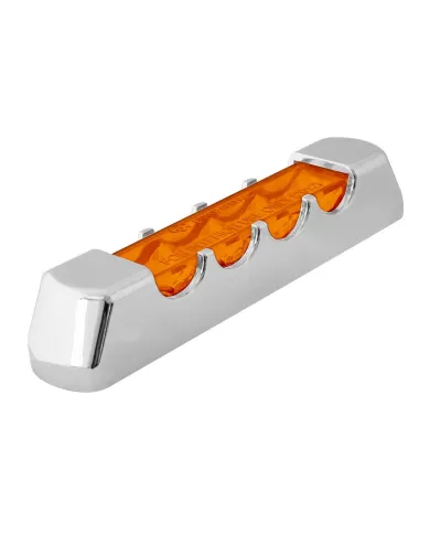 GG74810 - 4" AMBER/AMBER 4 LED LIGHT BAR W/CR. PLASTIC BEZEL COVER