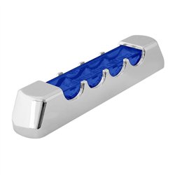 GG74815 - 4" BLUE/BLUE 4 LED LIGHT BAR W/CR. PLASTIC BEZEL COVER