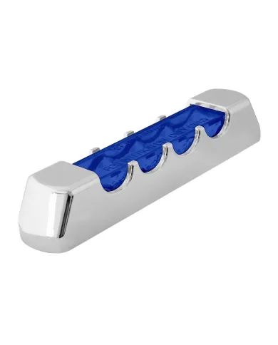 GG74815 - 4" BLUE/BLUE 4 LED LIGHT BAR W/CR. PLASTIC BEZEL COVER