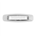 GG74844 - 5-3/4" RECT. PRIME WHITE/CLEAR 4 LED INTERIOR SEALED LIGHT