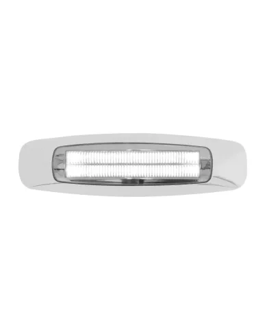 GG74844 - 5-3/4" RECT. PRIME WHITE/CLEAR 4 LED INTERIOR SEALED LIGHT