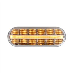 GG74851 - OVAL PRIME SPYDER AMBER/CLEAR 14 LED SEALED LIGHT