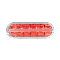 GG74853 - OVAL PRIME SPYDER RED/CLEAR 14 LED SEALED LIGHT