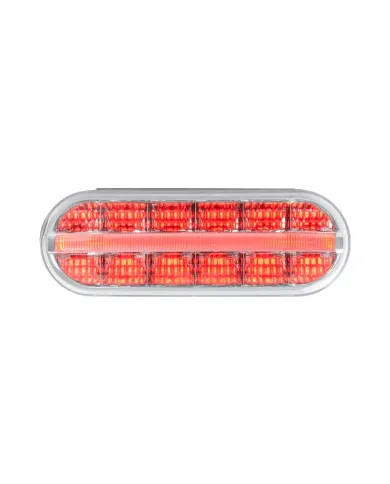 GG74853 - OVAL PRIME SPYDER RED/CLEAR 14 LED SEALED LIGHT