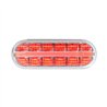 GG74853 - OVAL PRIME SPYDER RED/CLEAR 14 LED SEALED LIGHT