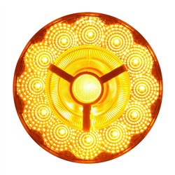 GG74871 - 4" PRIME SPYDER AMBER/CLEAR 17 LED SEALED LIGHT