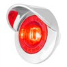 GG75232 - 1-1/4" RED/RED 1LED DUAL FUNCT. LIGHT W/CR. BEZEL&VISOR