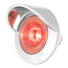 GG75233 - 1-1/4" RED/CLEAR 1LED DUAL FUNCT. LIGHT W/CR. BEZEL&VISOR
