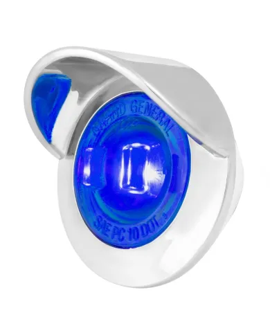 GG75235 - 1-1/4" BLUE/BLUE 1LED DUAL FUNCT. LIGHT W/CR. BEZEL&VISOR