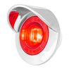 GG75262 - 1" MINI RED/RED 1LED DUAL FUNCT. LIGHT W/CR. BEZEL&VISOR