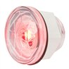 GG75303 - 1-1/4" RED/CLEAR DIAMOND LENS 1 LED DUAL FUNT. LIGHT W/ NUT