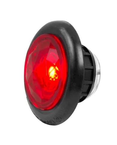 GG75312 - 1-1/4" RED/RED DIAMOND LENS 1 LED DUAL FUNT. LIGHT W/ GRMT