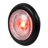 GG75313 - 1-1/4" RED/CLEAR DIAMOND LENS 1 LED DUAL FUNT. LIGHT W/ GRMT