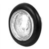 GG75314 - 1-1/4" WHITE/CLR DIAMOND LENS 1 LED INTERIOR LIGHT W/GROMMET