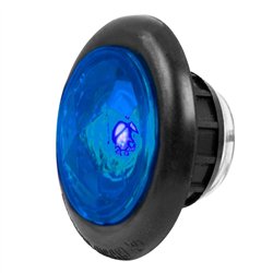 GG75315 - 1-1/4" BLUE/BLUE DIAMOND LENS 1 LED INTERIOR LIGHT W/GROMMET