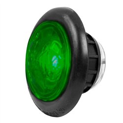 GG75316 - 1-1/4" GREEN/GRN DIAMOND LENS 1 LED INTERIOR LIGHT W/GROMMET