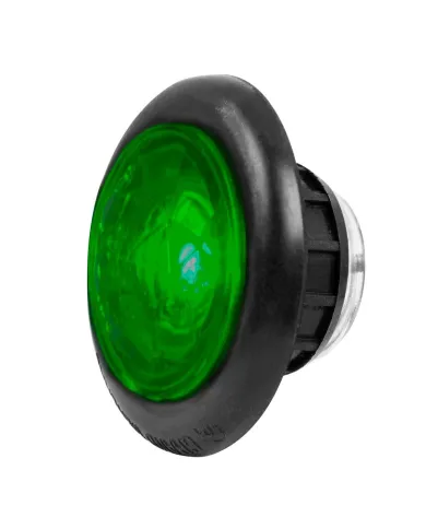 GG75316 - 1-1/4" GREEN/GRN DIAMOND LENS 1 LED INTERIOR LIGHT W/GROMMET