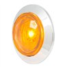 GG75320 - 1-1/4" AMBER/AMB DIAMOND 1LED DUAL FUNC. LIGHT W/CR. BEZEL