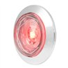GG75323 - 1-1/4" RED/CLR DIAMOND 1LED DUAL FUNC. LIGHT W/CR. BEZEL