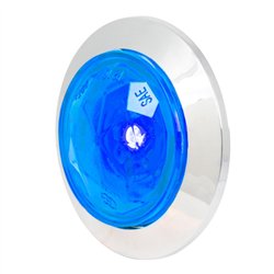 GG75325 - 1-1/4" BLUE/BLUE DIAMOND 1LED DUAL FUNC. LIGHT W/CR. BEZEL