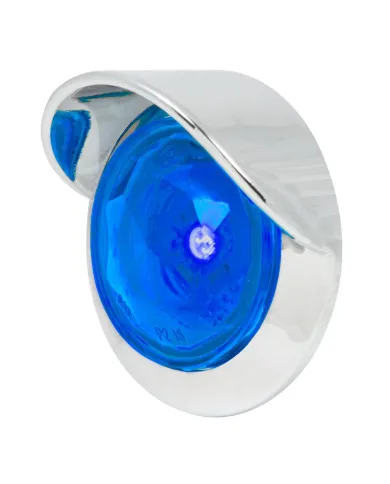 GG75335 - 1-1/4" BLUE/BLUE DIAMOND 1LED DUAL FN. LIGHT W/CR. VISOR BZ