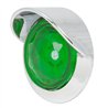 GG75336 - 1-1/4" GREEN/GRN DIAMOND 1LED DUAL FN. LIGHT W/CR. VISOR BZ