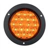 GG75910 - 4" FLEET AMBER/AMBER 18 LED W/ BLACK FLANGE MOUNT LIGHT