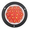 GG75913 - 4" FLEET RED/CLEAR 18 LED W/ BLACK FLANGE MOUNT LIGHT
