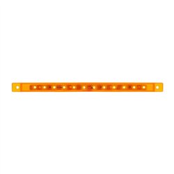GG75960 - 10-1/8" ULTRA THIN AMBER/AMBER 12 LED MARKER LIGHT BAR