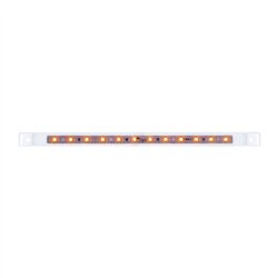 GG75961 - 10-1/8" ULTRA THIN AMBER/CLEAR 12 LED MARKER LIGHT BAR