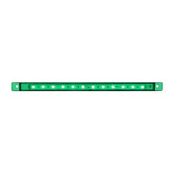 GG75963 - 10-1/8" ULTRA THIN GREEN/GREEN 12 LED INTERIOR LIGHT BAR