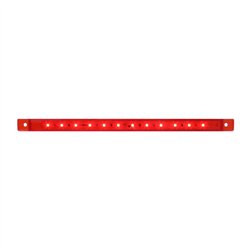 GG75964 - 10-1/8" ULTRA THIN RED/RED 12 LED MARKER LIGHT BAR