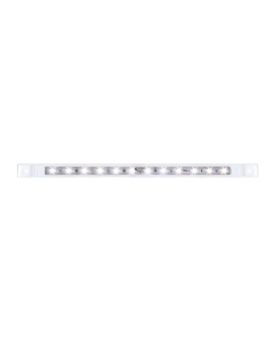 GG75966 - 10-1/8" ULTRA THIN WHITE/CLEAR 12 LED INTERIOR LIGHT BAR