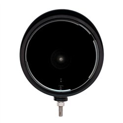 UP31498-Black "BILLET" Style Groove Headlight Housing With Visor
