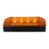 GG76160 - 6" RECT. SPYDER AMBER/AMBER LED MARKER LIGHT W/BLACK RISER