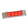 GG76172 - 6" RECT. SPYDER RED/RED LED LIGHT W/CR. PLASTIC BEZEL