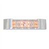 GG76181 - 6" RECT. AMBER/CLR LED MARKER LIGHT W/CR. PLASTIC BEZEL