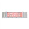GG76183 - 6" RECT. RED/CLEAR LED MARKER LIGHT W/CR. PLASTIC BEZEL
