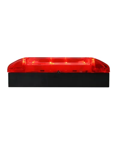 GG76202 - 6" RECT. RED/RED LED MARKER LIGHT W/ BLACK RISER