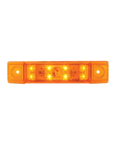 GG76260 - 6"L RECT. AMBER/AMBER 8 LED MARKER/CLEARANCE LIGHT