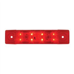 GG76262 - 6"L RECT. RED/RED 8 LED MARKER/CLEARANCE LIGHT