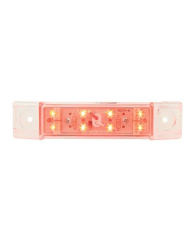 GG76263 - 6"L RECT. RED/CLEAR 8 LED MARKER/CLEARANCE LIGHT